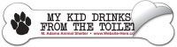 Removable Bone Sticker / Decal - Vinyl UV Coated - 2x8