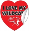 Removable Heart Sticker / Decal - Vinyl UV Coated - 8x8.5