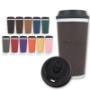 Ceramic Tumbler with Leatherette Wrap
