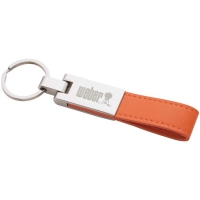 Leather/Silver Key Ring