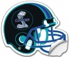 Removable Football Helmet Sticker / Decal - Vinyl UV Coated - 8.5x10.125