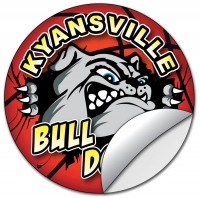 Removable Circle Sticker / Decal - Vinyl UV Coated - 3.25x3.25