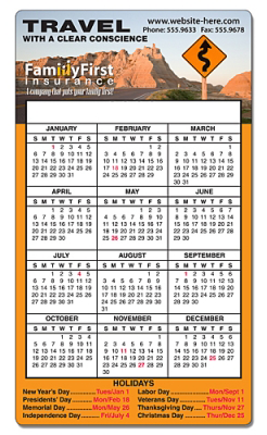 Custom Calendar Magnets